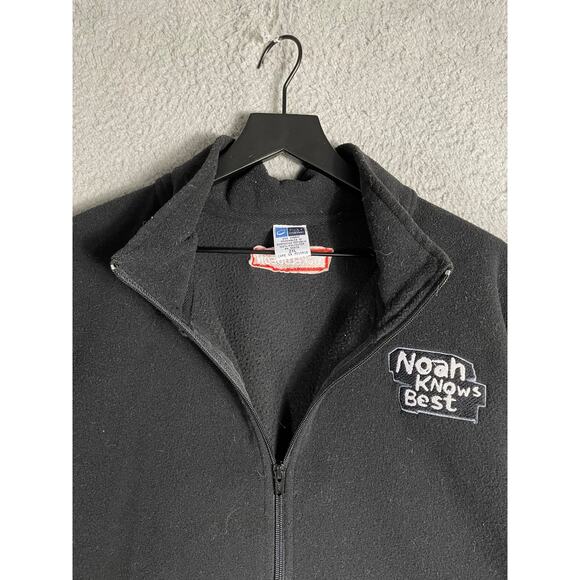 Noah Show Set Fleece Pullover 2XL Black Quarter Zip Embroidered Logo Sweater - Picture 4 of 8